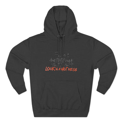 Hot Mess - Vintage- Unisex Premium Pullover Hoodie