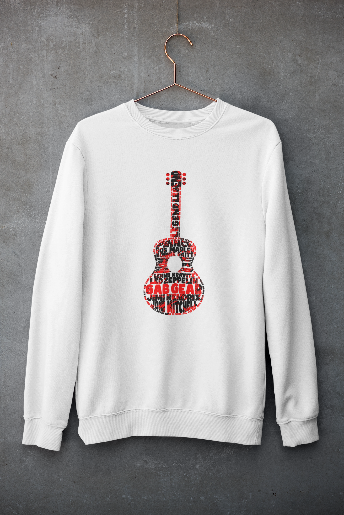 LEGEND Guitar (RD)- Unisex Sweatshirt