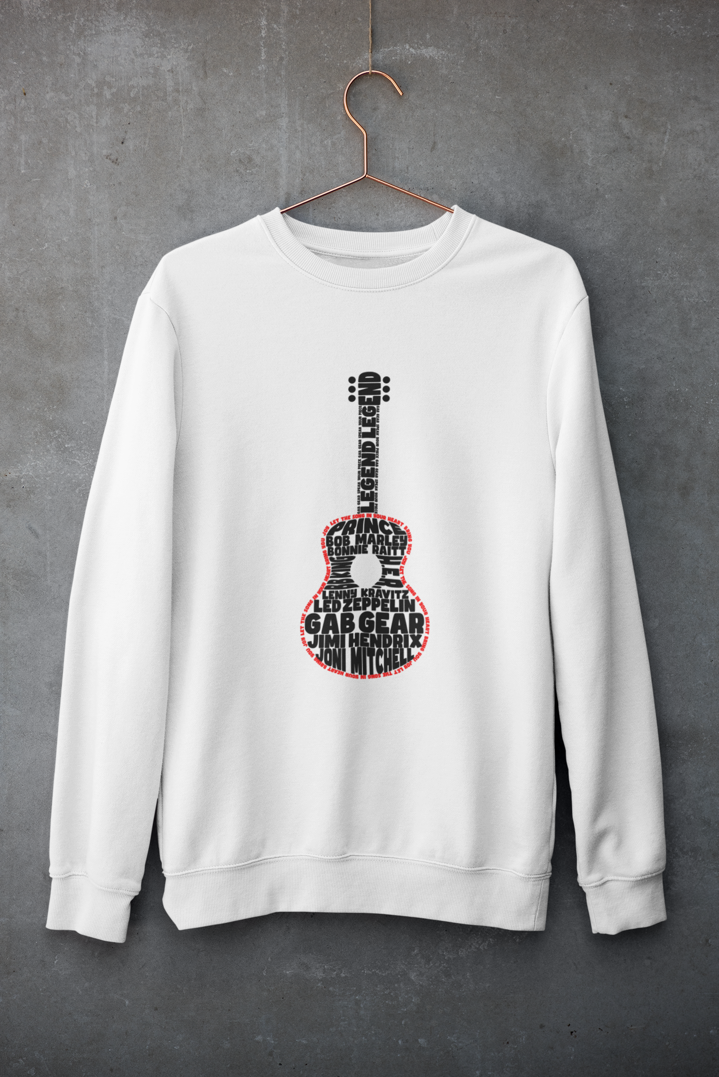 LEGEND Guitar (BK) - Unisex Sweatshirt